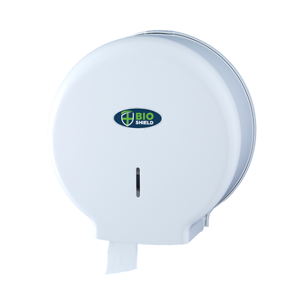 Bio Shield Midi Toilet Roll Dispenser White - 1x Per Pack