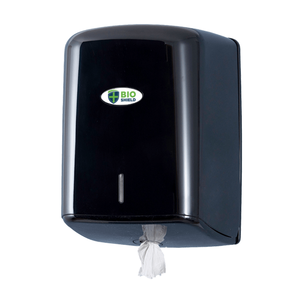 Bio-Shield Centrefeed Roll Dispenser Glossy Black - 1x Per Pack