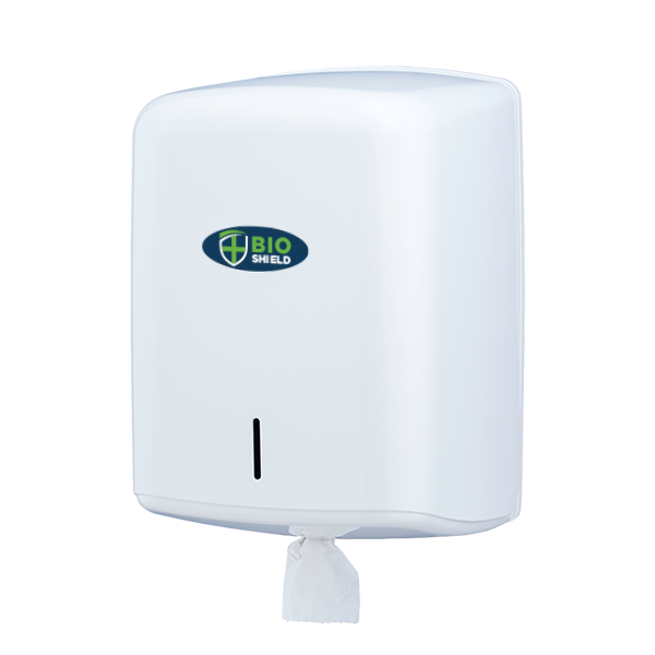Bio Shield Centrefeed Roll Dispenser White - 1x Per Pack