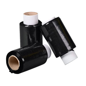 Mini Stretch Film Black 100mm x 150m - 17 Micron - Pack of 40 Rolls