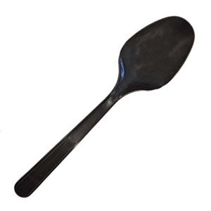 Black Reusable Spoon - 50 Per Pack