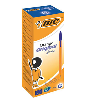 Bic Fine Ballpoint Pen Blue - 20 Per Pack