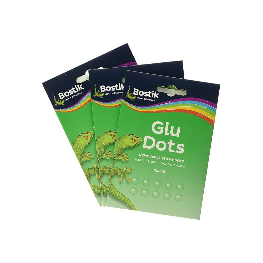 Bostik Glue Dots - Removable Adhesive 64x Dots Per Pack Bostik Glue Dots - Removable Adhesive 64x Dots Per Pack
