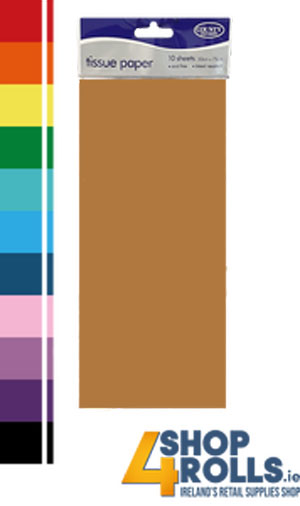 Gift Wrap Tissue Paper, Brown - 50x75cm - 8 Sheets Per Pack Gift Wrap Tissue Paper, Brown - 50x75cm - 8 Sheets Per Pack