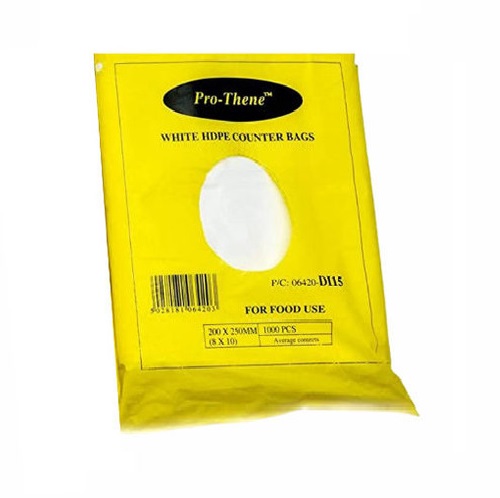White Flat Counter Bags 12