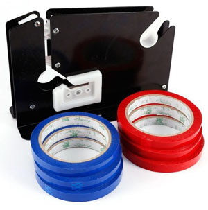 Red Polypropylene Butchers Tape 12mm x 66m - 12x Per Pack