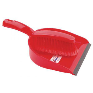 Dustpan and Brush Set Red - 1 Per pack