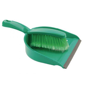 Dustpan and Brush Set Green - 1 Per Pack
