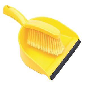 Dustpan and Brush Set Yellow - 1 Per Pack
