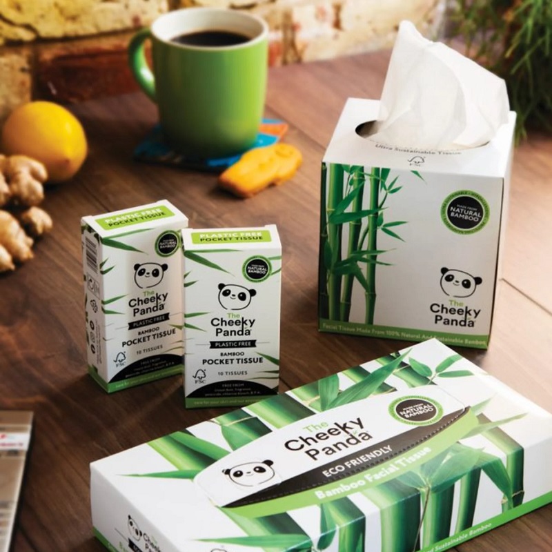 Cheeky Panda 3Ply Facial Tissue Cube - 56x Sheets Per Pack Cheeky Panda 3Ply Facial Tissue Cube - 56x Sheets Per Pack