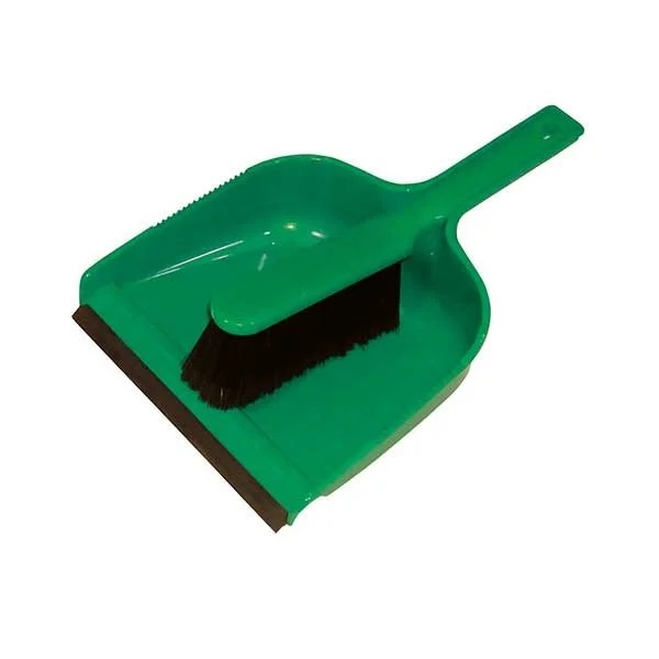 Dustpan and Soft Brush Set Green - 1 Per Pack