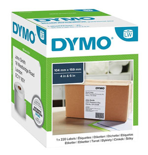 Dymo LabelWriter 104mm x 159mm - Extra Large Shipping Labels - S0904980 