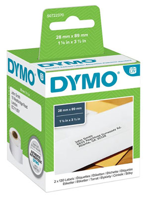 Dymo 99010 LabelWriter 28mm x 89mm - Address Labels - S0722370