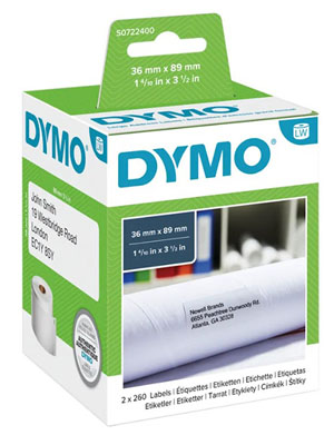 Dymo 99012 LabelWriter 36mm x 89mm - Large Address Label - S0722400
