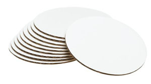 Corrugated Pizza Discs 8 Corrugated Pizza Discs 8