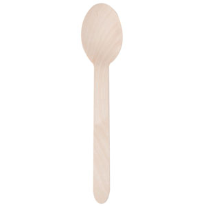 Wooden Desert Spoon Biodegradable - 100 Per Pack Wooden Desert Spoon Biodegradable - 100 Per Pack