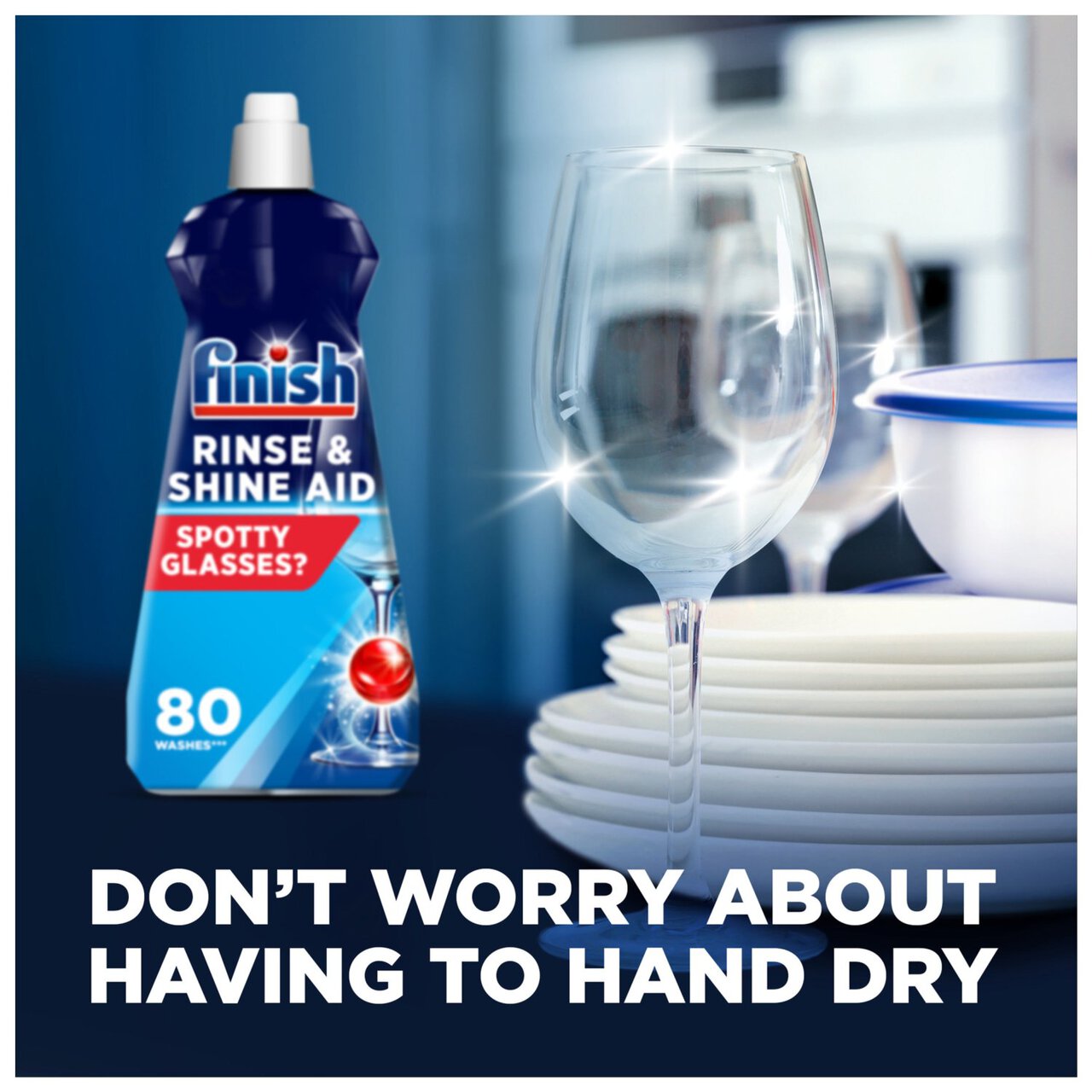 Finish Rinse Aid 80 Washes 400ml Bottle - 1x Per Pack