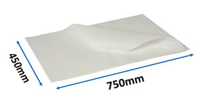 Greaseproof Sheets - Silicone Oven Bake - 450mm x 750mm - 480x Per Pack