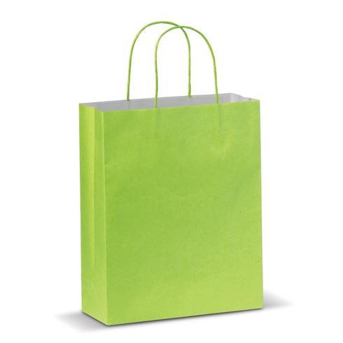 Luxury Green Paper Bags - Large Twist Handle - 50x Per Pack