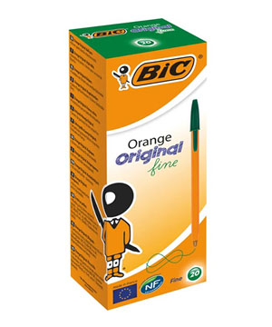 Bic Fine Ballpoint Pen Green - 20 Per Pack