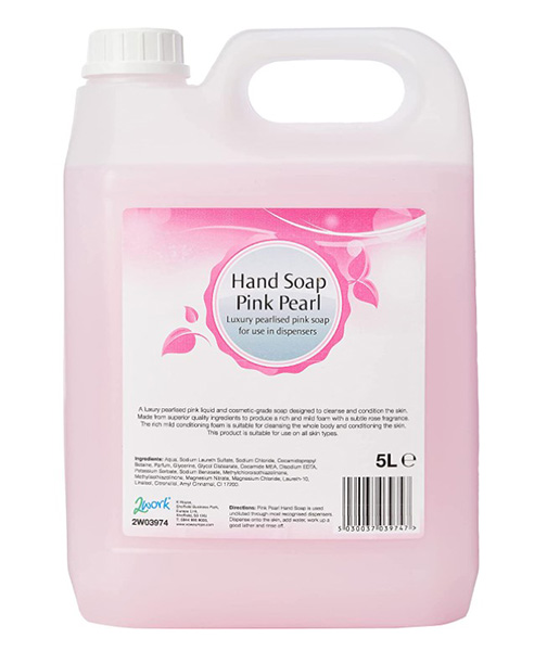 Premium Pink Hand Antibacterial Liquid Soap Refill 5 Litre - 1x Per Pack
