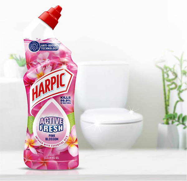 Harpic Active Fresh - Pink Blossom - 750ml - 1x Per Pack