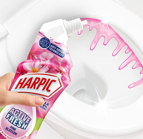 Harpic Active Fresh - Pink Blossom - 750ml - 1x Per Pack