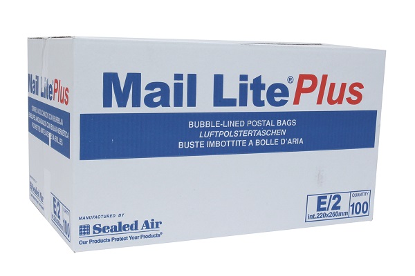 Jiffy Mail Lite Plus Bags - Size F/3 - 220mm x 330mm - 50x Per Pack
