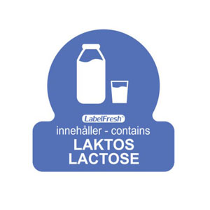 Allergy Food Label Lactose - 30mm x 30mm - 500 Labels Per Pack