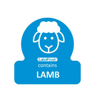 Allergy Food Label Lamb - 30mm x 30mm - 500 Labels Per Pack