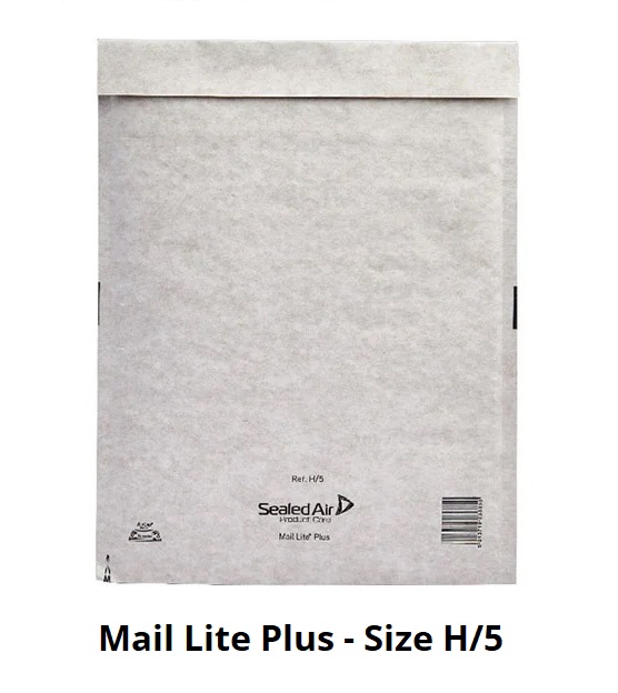 Jiffy Mail Lite Plus Bags - Size H/5 - 270mm x 360mm - 50x Per Pack