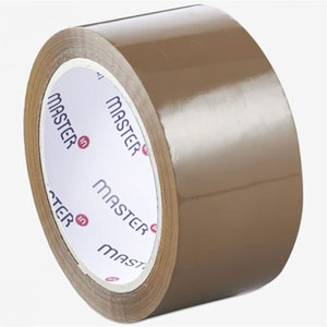 Masterline Grade B Packaging Tape 48mm x 66m Buff - 6x Rolls Per Pack