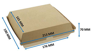 Extra Large Kraft Meal Box with Lid - 50 Per Pack Extra Large Kraft Meal Box with Lid - 50 Per Pack