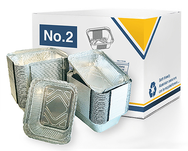 Foil Containers Trays -  No. 2 Size 4