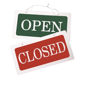 Shop Hanging Sign Open & Closed - 1 Per Pack
