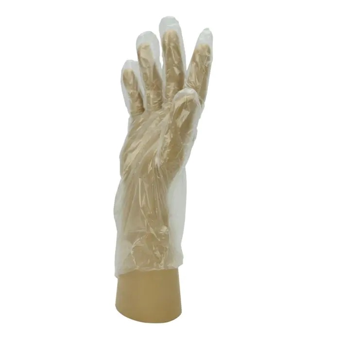 Poly Gloves - Clear - Size Large - 10,000 Per Case