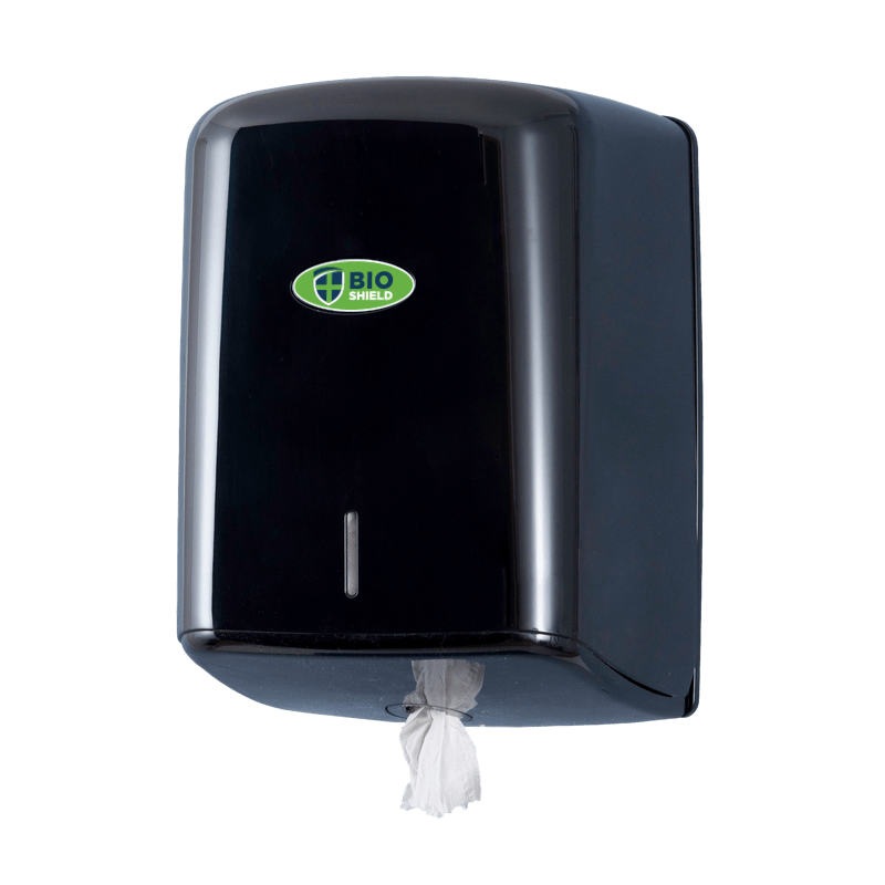 Bio-Shield Centrefeed Roll Dispenser Glossy Black - 1x Per Pack