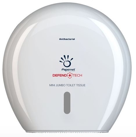 Defend-Tech Mini Jumbo Toilet Tissue White Dispenser - 1x Per Pack