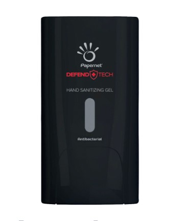 Defend-Tech Hand Sanitizing Gel Dispenser - Black - 1x Per Pack