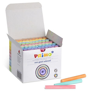 Primo Antidust Coloured Chalk 9mm x 80mm - 100 Per Box