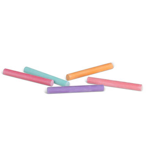 Primo Antidust Coloured Chalk 9mm x 80mm - 100 Per Box
