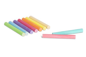 Primo Antidust Coloured Chalk 9mm x 80mm - 100 Per Box