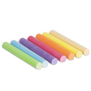 Primo Antidust Coloured Chalk 9mm x 80mm - 100 Per Box