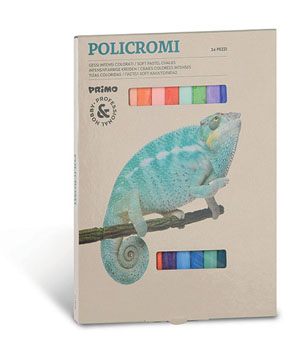 Primo Pastel Chalks, 13x13x80mm - 24x Per Pack