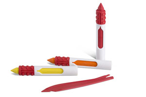 Primo Wax Crayons 10x Assorted, 9 x 80mm - 10 Per Pack