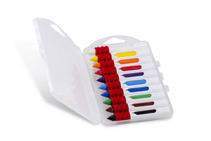 Primo Wax Crayons 10x Assorted, 9 x 80mm - 10 Per Pack