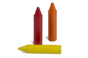 Primo Jumbo Wax Crayons 12x Assorted, 13.5 x 65mm - 12 Per Pack