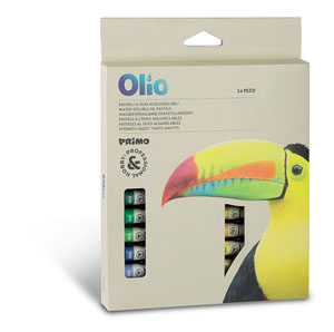 Primo Oil Pastels Water-Soluble, 10 x 60mm - 24 Per Pack