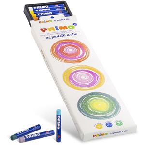 Primo Oil Pastels 25x Assorted, 8 x 60mm - 25 Per Pack