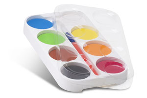 Primo 8x Jumbo Watercolour Set with Brush - 1 Per Pack
